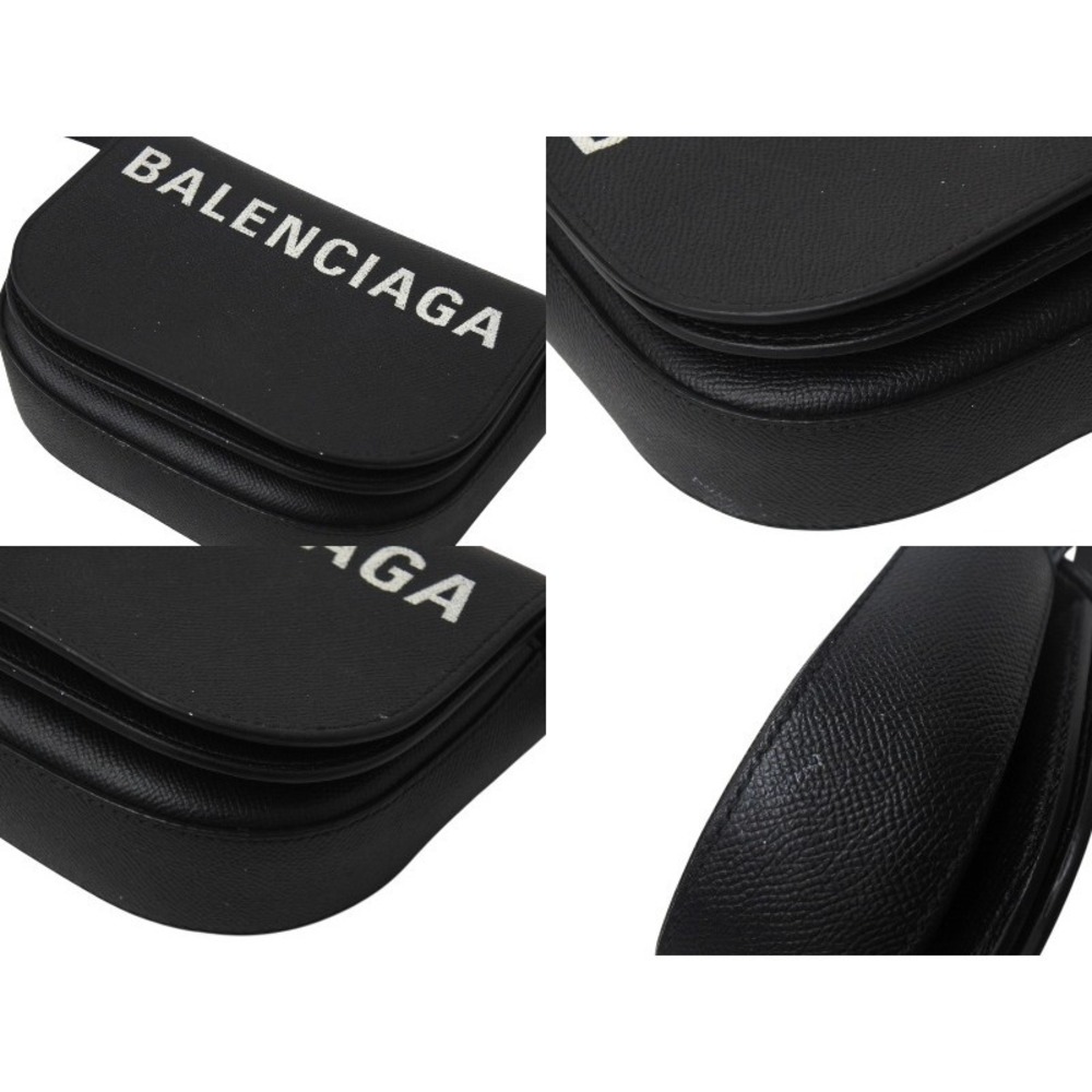 Balenciaga Leather Bag White Ville Shoulder Calfskin Black - Picture 6 of 9